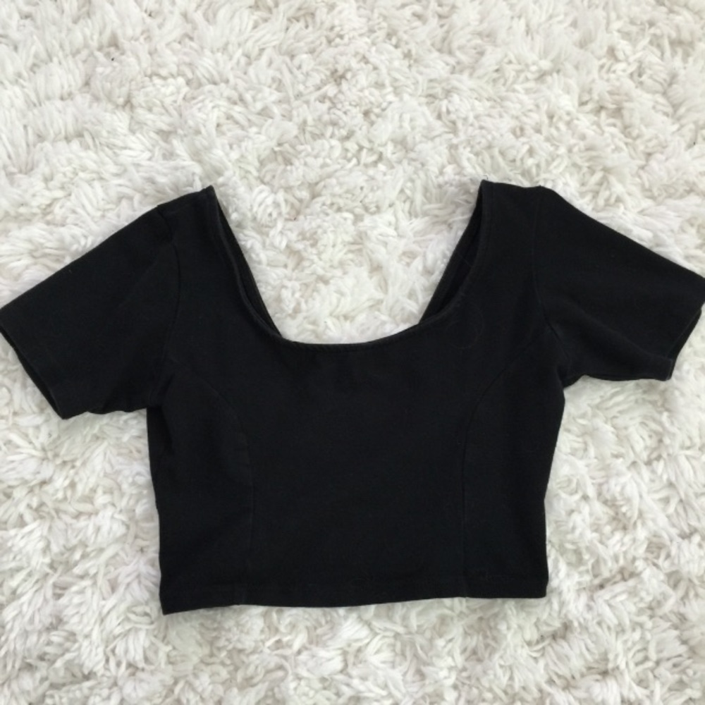 Black Crop Top